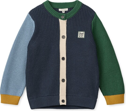 Liewood Thea Cotton Knit Cardigan CLASSIC NAVY MULTI MIX 98/104