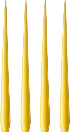 ester & erik lys 4 stk. lakket Lemon drop 15 0 42 cm