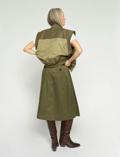 MOS MOSH Mmkoda Billie Skirt Khaki green 34 MOS MOSH Mmkoda Billie Skirt Khaki green 34