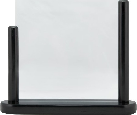 Securit® A4 Display Ramme I Massivt Sort Træ