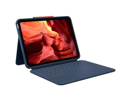 Logitech Rugged Combo 4 Tastatur for iPad 10.9" - Klassisk Blå med Smart Connector Logitech Rugged Combo 4 Tastatur for iPad 10.9" - Klassisk Blå med Smart Connector