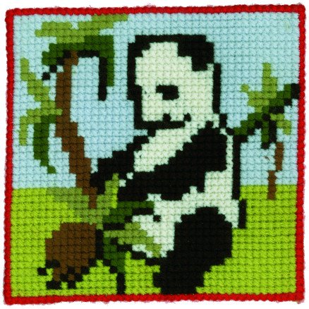 Permin Broderisett Panda 25x25 cm for barn