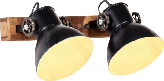 vidaXL Industriell vegglampe svart 45x25 cm E27