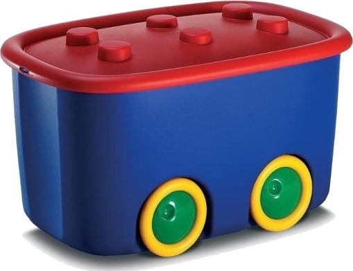 Kis Oppbevaringsboks Kis Funny Box Blå-Rød Kis Oppbevaringsboks Kis Funny Box Blå-Rød