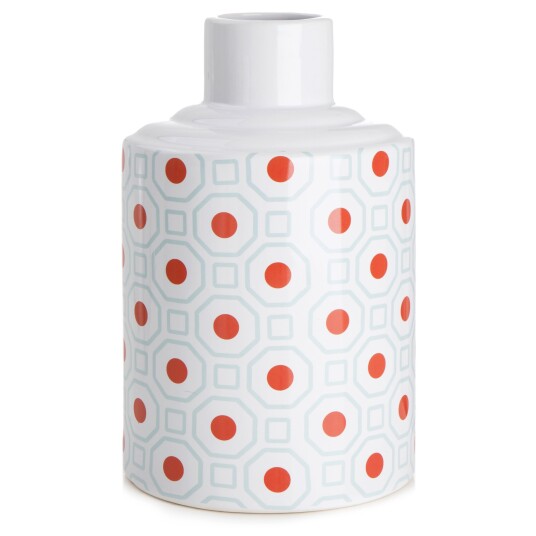 Enjoy Design Vase retro blå/orange H:26cm Enjoy Design Vase retro blå/orange H:26cm