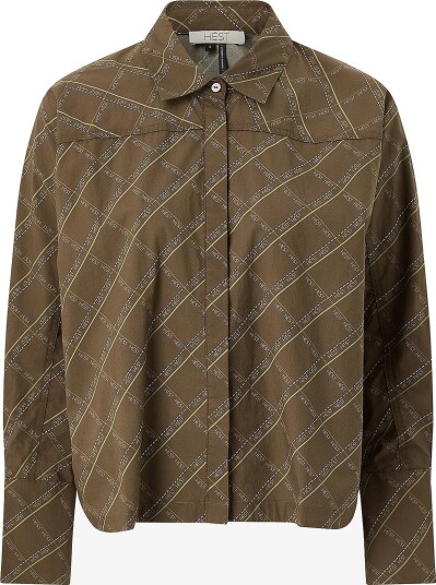 Hést Topp Senna Printed Shirt Brun