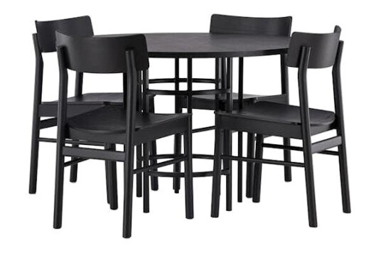 Spisegruppe Venture Home Copenhagen med 4st Montros Spisestoler