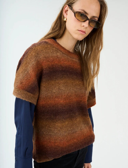 Pieszak Pd-New Dew Oversize Ss Knit - Brown - 38