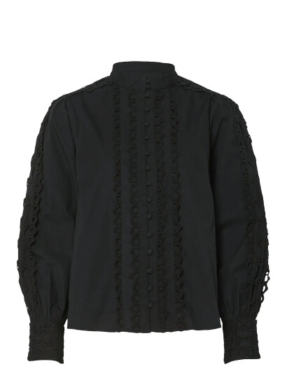 YAS Yasyamina Ls Shirt S. - Black - 34