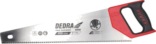 Dedra Håndsag 1212 450mm 7 TPI Herdede Tenner Med Gummigrep