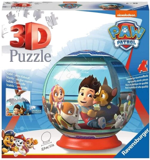Ravensburger Puslespill 3D 72 Deler Paw Patrol