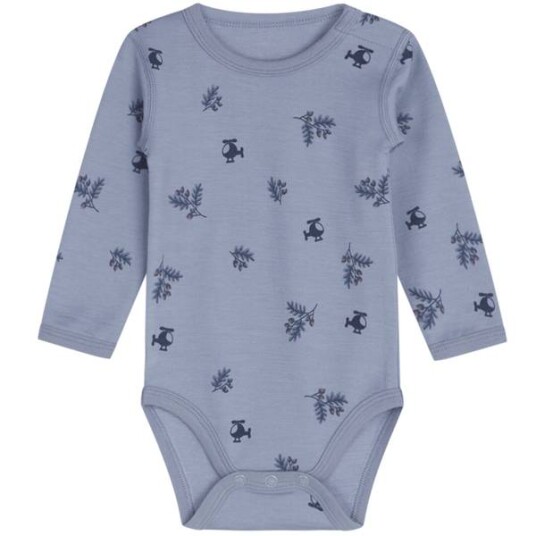 Hust&Claire ull Hust & Claire Body I Ull/bambus Med Nøtter Blue Wind