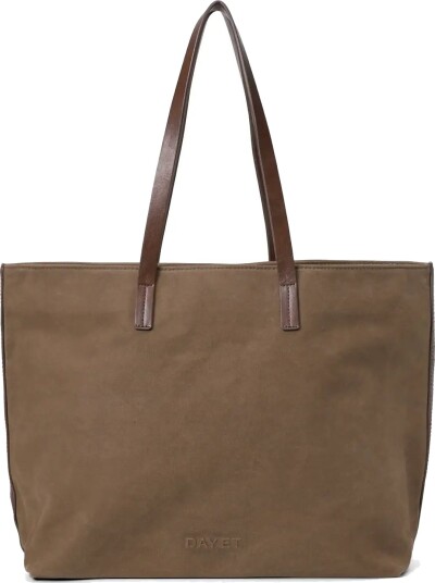 DAY ET Day Waxed Cotton Work Bag Brown ONE SIZE DAY ET Day Waxed Cotton Work Bag Brown ONE SIZE