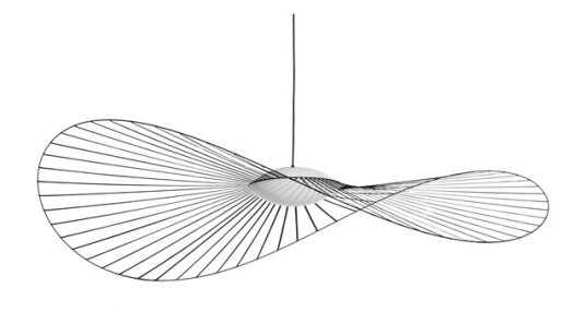 Petite Friture VERTIGO NOVA Taklampe Stor Sort/ Hvit