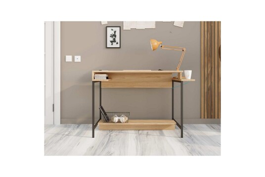 Ovran Skrivebord 57x113 cm Eik/Sort