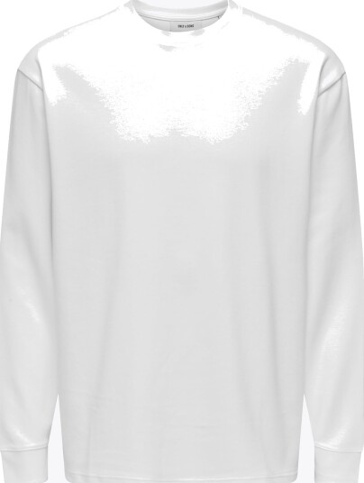 Only & Sons Caspian Airflex Relax Long Sleeve Tee Hvit S