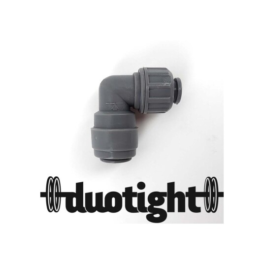 Albue 6,35mm (1/4") Screwlock x 8mm Duotight Hurtigkobling