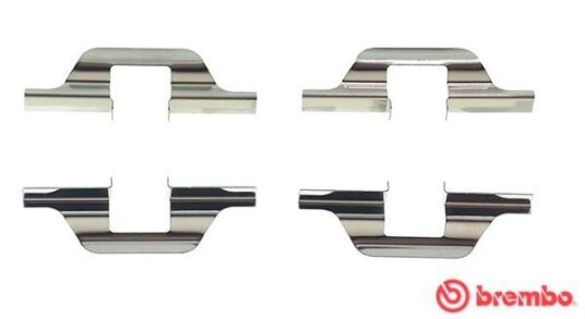 Tilbehørsett, skivebremse belegg BREMBO A 02 304 Tilbehørsett, skivebremse belegg BREMBO A 02 304