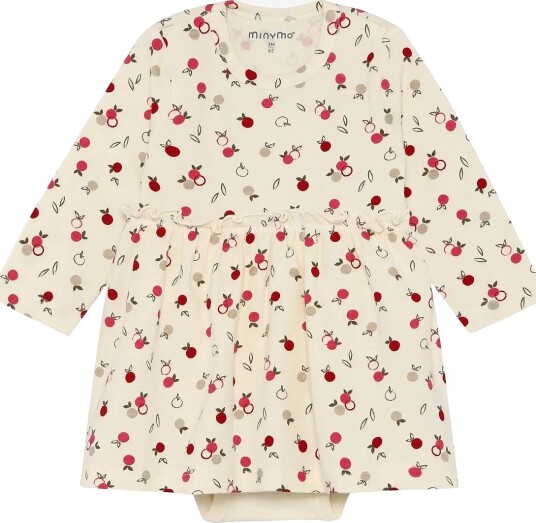 Minymo Body Dress Ls Aop SEEDPEARL 56