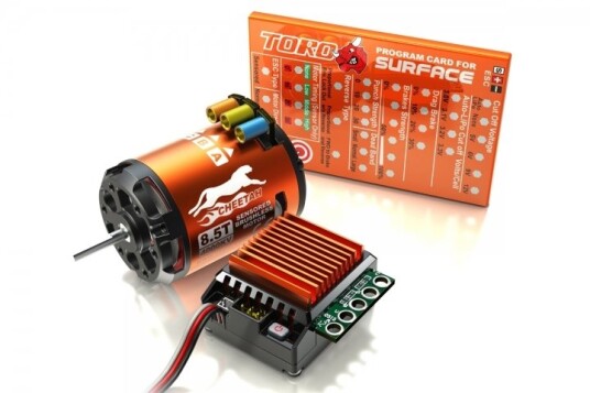 SkyRC Cheetah 1/10 BL Sensor sett 3250KV 10.5T SkyRC Cheetah 1/10 BL Sensor sett 3250KV 10.5T