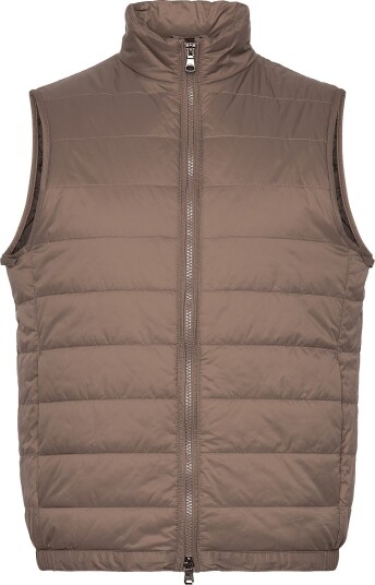 Oscar Jacobson Padded Liner Vest WALNUT BEIGE 52