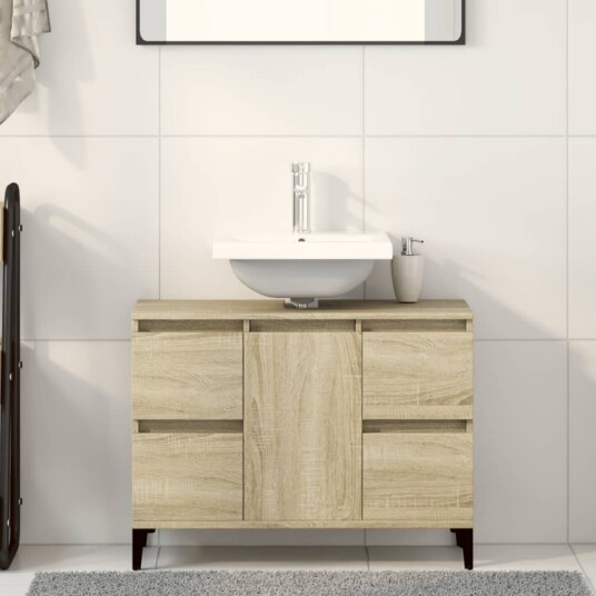 Servantskap sonoma eik 80x33x60 cm konstruert tre Servantskap sonoma eik 80x33x60 cm konstruert tre