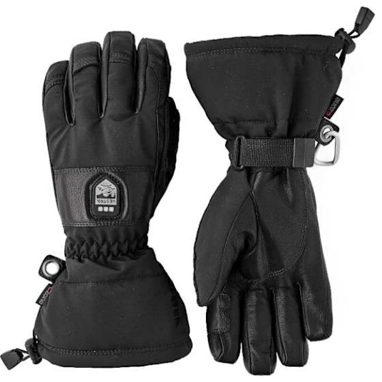 Hestra Heater Gauntlet 5-finger Black/Black 8