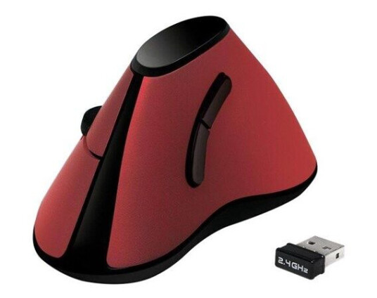 LogiLink ID0159 Trådløs Ergonomisk Vertikal Mus med 1200 DPI Rød LogiLink ID0159 Trådløs Ergonomisk Vertikal Mus med 1200 DPI Rød