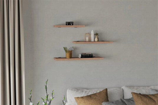 Cordin Vegghylle 2x30 cm 3 pk - Natur