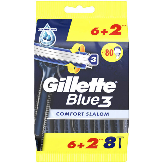 Gillette Blue3 Comfort Slalåm Engangsskraper 8 stk