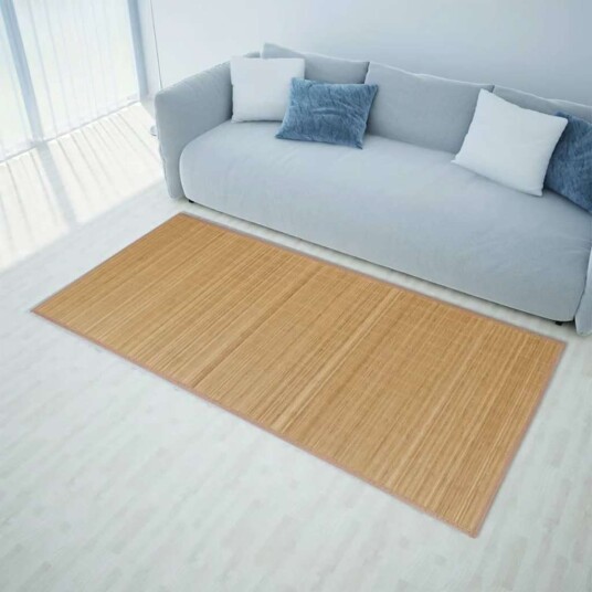 vidaXL Bambusteppe 100x160 brun
