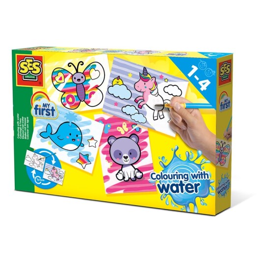 SES Creative My First Colouring with water Fantasy animals S14454
