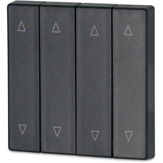 xComfort 4-felts vippe Matt sort 55x55mm O/N - 1409009