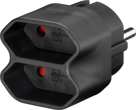 Goobay stikkontaktadapter 2x Euro 51002 Goobay stikkontaktadapter 2x Euro 51002
