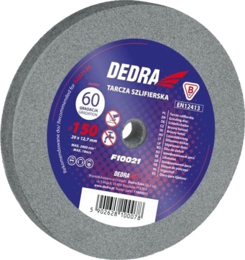 Slipeplate Dedra 175X32x25 Mm Gradasjon 60 F10030