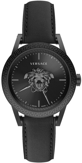 Versace Herreklokke VERD01520 Palazzo 43mm Sort/Lær Ø43 mm Versace Herreklokke VERD01520 Palazzo 43mm Sort/Lær Ø43 mm