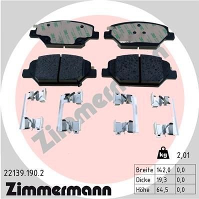 Bremseklosser ZIMMERMANN 22139.190.2 Bremseklosser ZIMMERMANN 22139.190.2