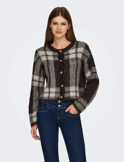 ONLY Onlbeverly Life Ls Button Onec Cardi Knt - Black - XS ONLY Onlbeverly Life Ls Button Onec Cardi Knt - Black - XS