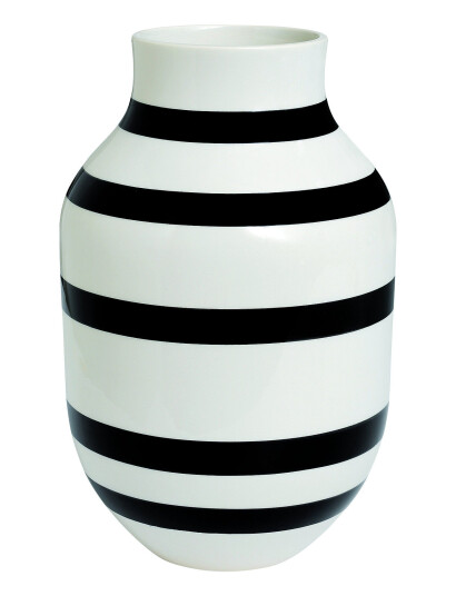 Kähler Omaggio Vase Black Kähler BLACK H31CM