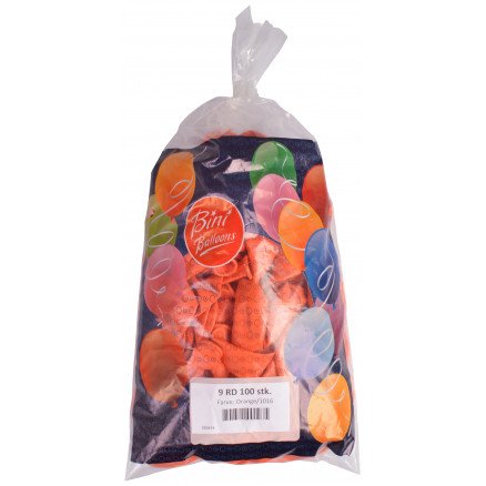 Bini Balloons Bini Balloons Balloner Oransje Ø26cm 100 stk