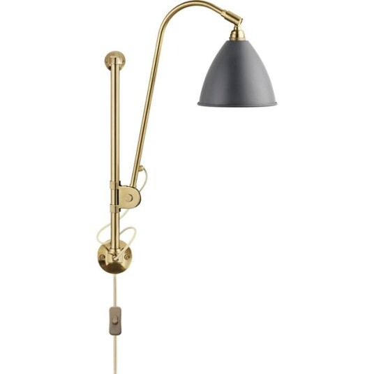 Bestlite BL5 Vegglampe Grå & Messing Bestlite BL5 Vegglampe Grå & Messing