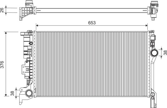 VALEO 701300 Radiator motorkjøling