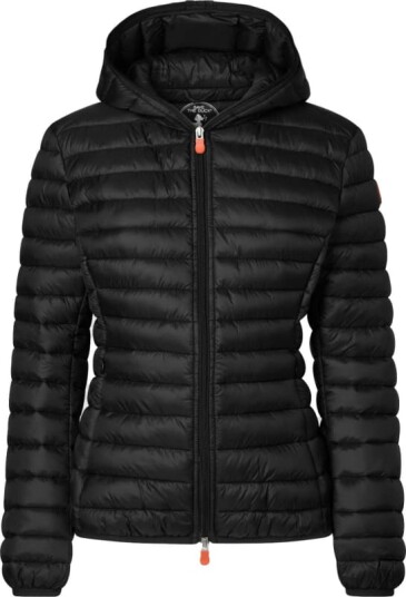 Save the Duck Women's Animal Free Hooded Puffer Jacket Daisy L , Black Save the Duck Women's Animal Free Hooded Puffer Jacket Daisy L , Black