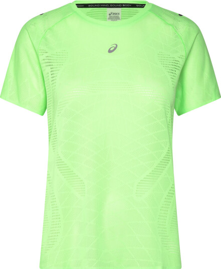 Asics Metarun Ss Top   Green   M