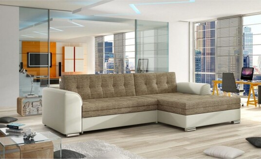 Seksjon Eltap Conforti 275x165x78 cm Berlin 03 Soft 33 Beige Høyre