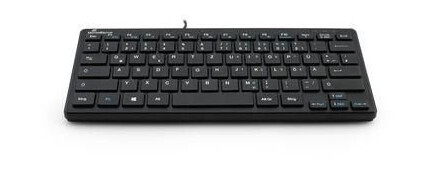 MediaRange Tastatur USB 2.0 Kompakt Flach 78 Tasten Schwarz
