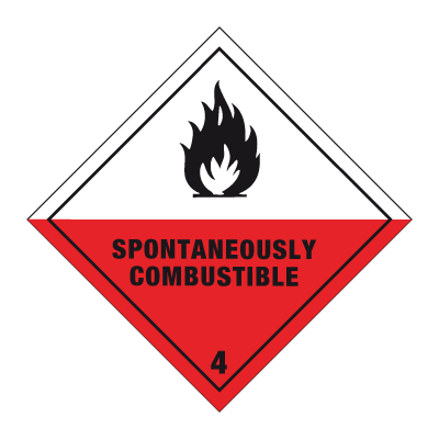 Jo Safety Fareseddel klasse 4.2 250 x mm Selvklebende vinyl Selvantennende stoffer 132300