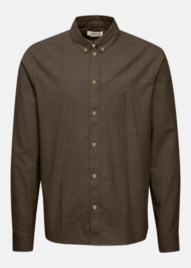 Solid Sdpete Sh Slate Black Melange 2xl Langarmede Skjorter Solid Sdpete Sh Slate Black Melange 2xl Langarmede Skjorter