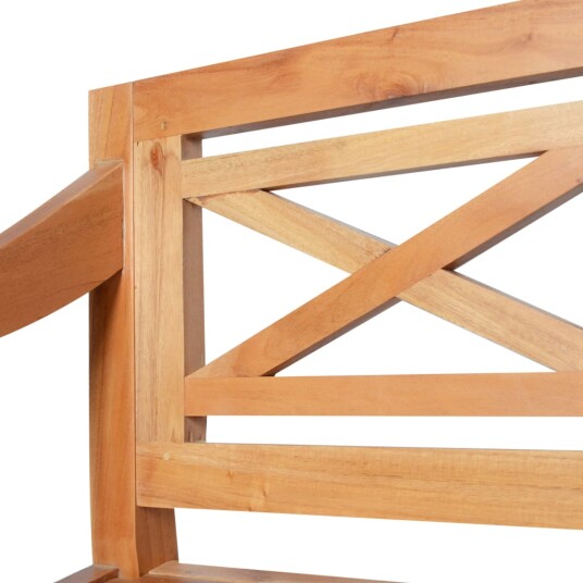 vidaXL Bataviabenk 98 cm heltre mahogni lysebrun vidaXL Bataviabenk 98 cm heltre mahogni lysebrun