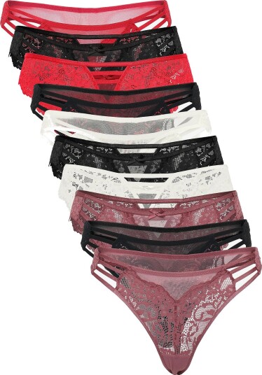 Hunkemöller Fashion Brief 10 Pack   Pink   XS